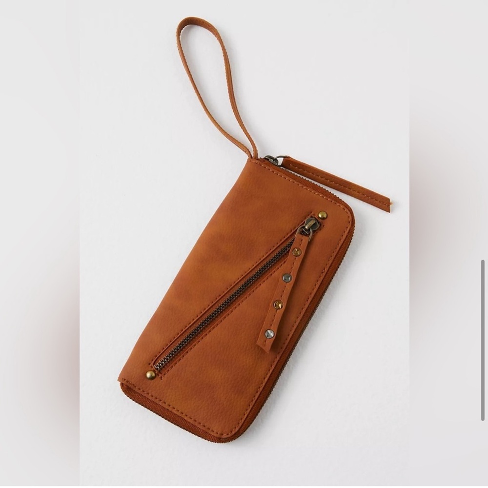 FREE PEOPLE Distressed Vegan Wallet